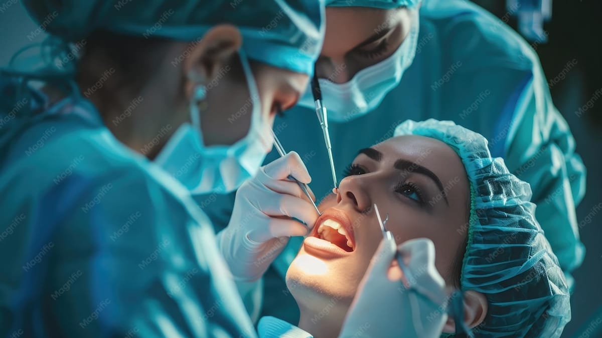 Atención de cirugía e implantes en la clínica